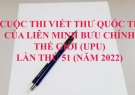 Cuộc thi viết thư Quốc tế UPU lần thứ 51 năm 2022 trên địa bàn tỉnh Thanh Hóa 
